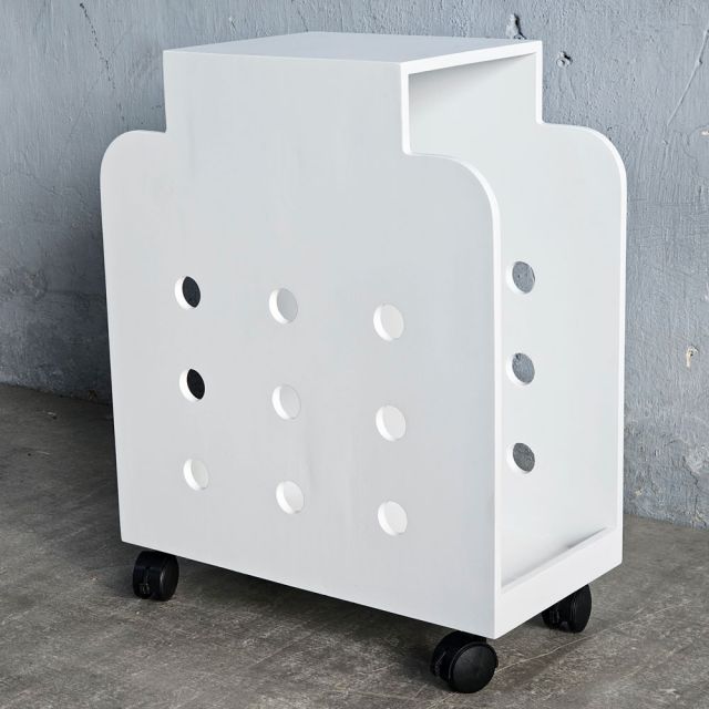 Kệ để thùng PC di động gỗ cao su KCPU68030