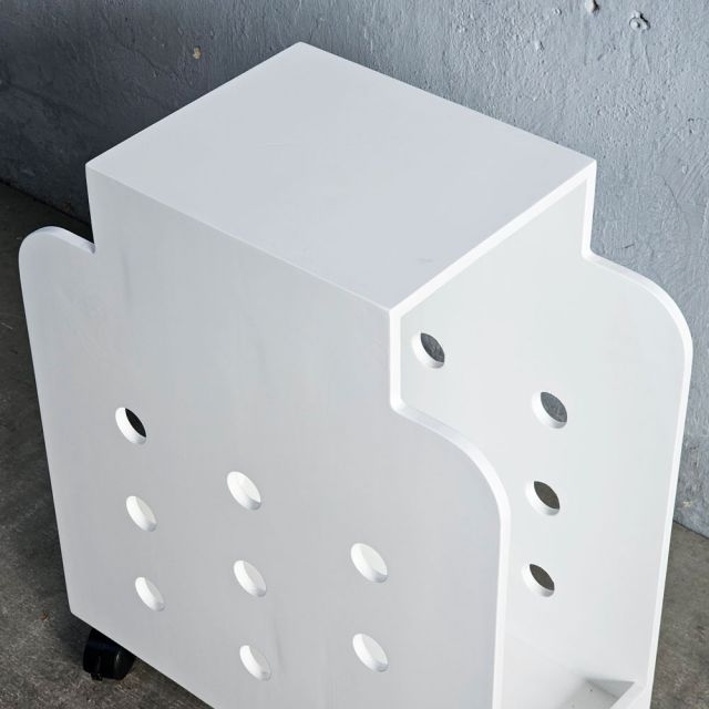 Kệ để thùng PC di động gỗ cao su KCPU68030