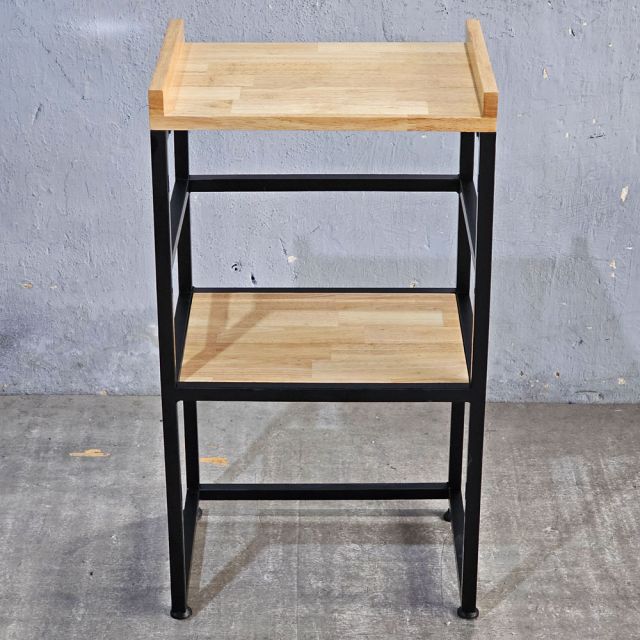 Kệ để lò vi sóng/lò nướng 42x32x80cm gỗ cao su KVS68016