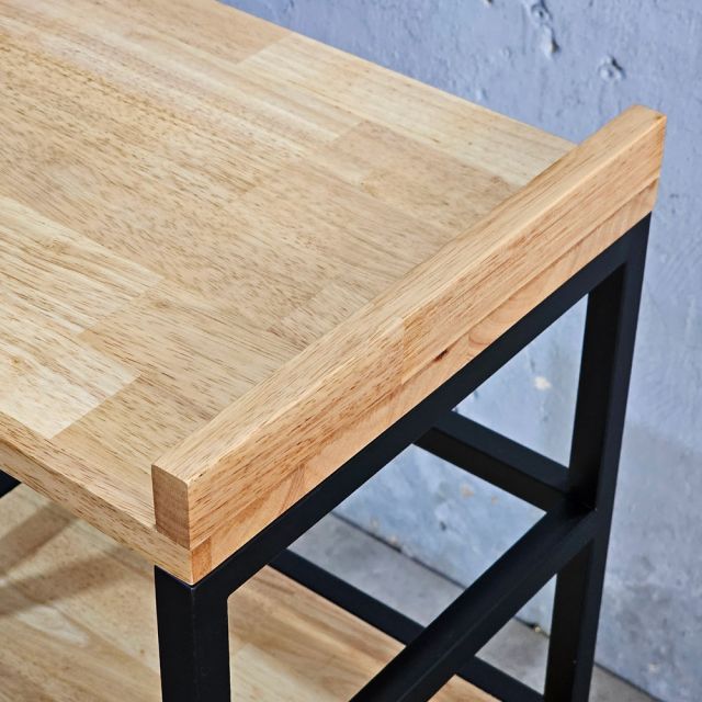 Kệ để lò vi sóng/lò nướng 42x32x80cm gỗ cao su KVS68016