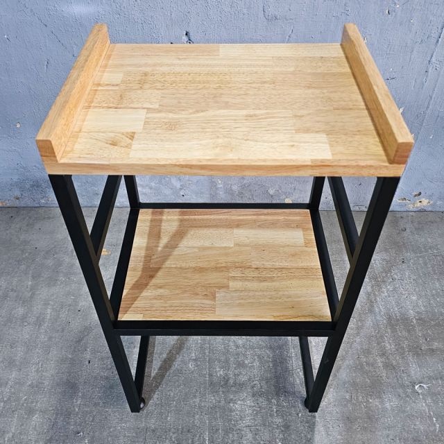 Kệ để lò vi sóng/lò nướng 42x32x80cm gỗ cao su KVS68016