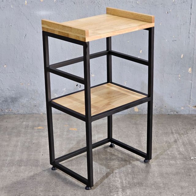 Kệ để lò vi sóng/lò nướng 42x32x80cm gỗ cao su KVS68016