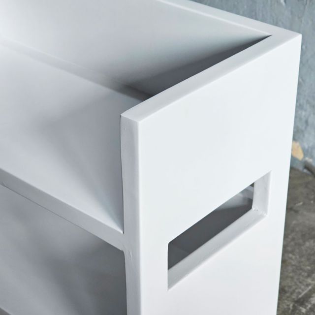 Kệ mỹ phẩm để bàn 40x20x50cm gỗ cao su KMPB001