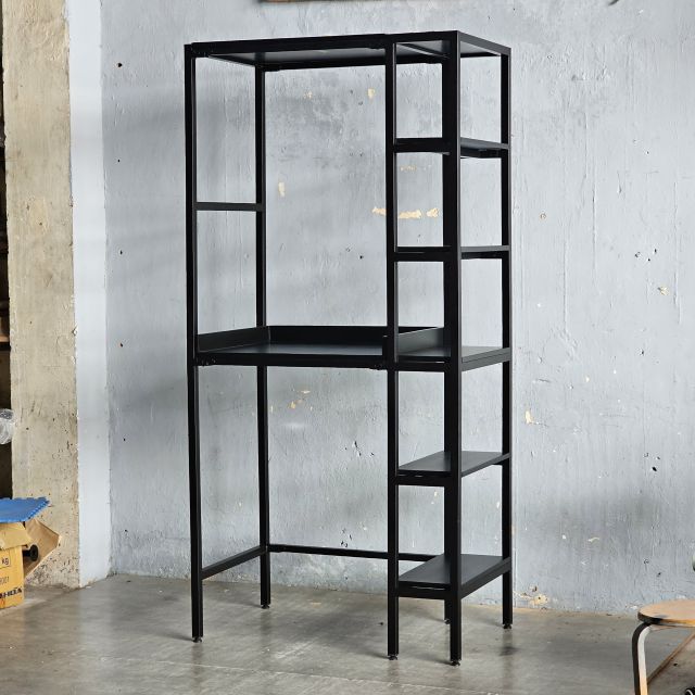 Kệ máy giặt máy sấy 100x61x205cm gỗ cao su KMG68031