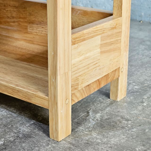 Kệ mỹ phẩm để bàn 40x20x50cm gỗ cao su KMPB002