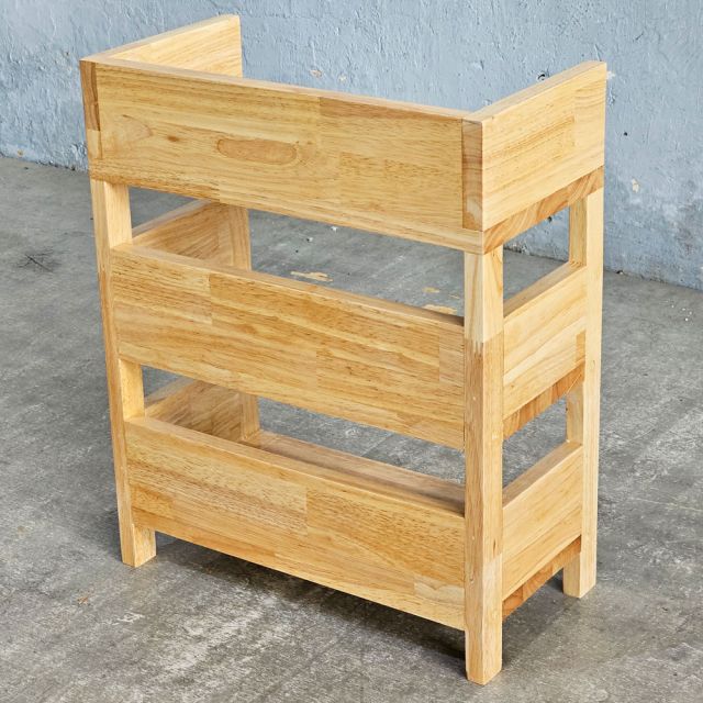 Kệ mỹ phẩm để bàn 40x20x50cm gỗ cao su KMPB002