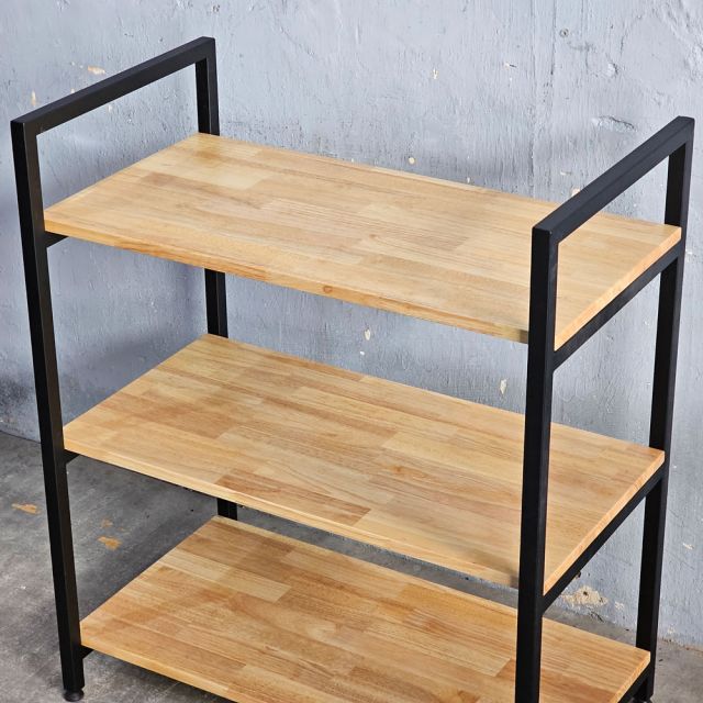 Kệ trang trí 3 tầng GONY 80x45x93cm gỗ cao su KTT68051