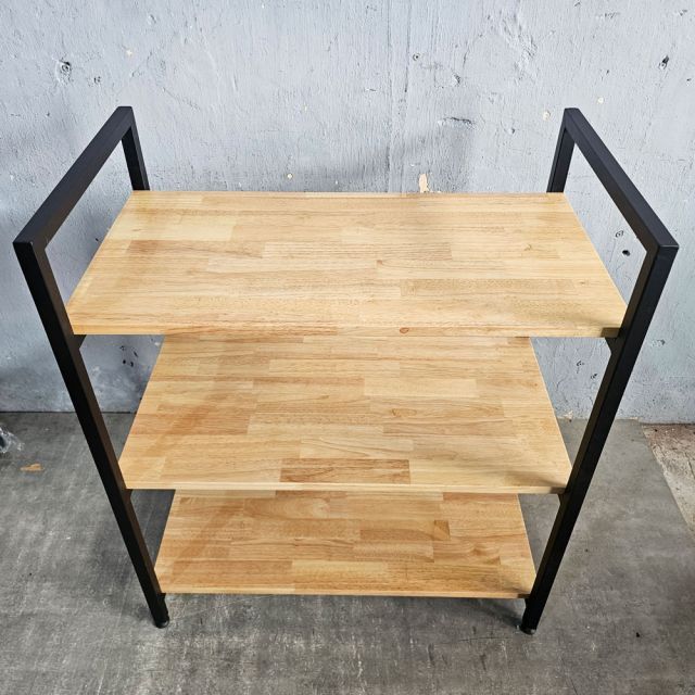Kệ trang trí 3 tầng GONY 80x45x93cm gỗ cao su KTT68051