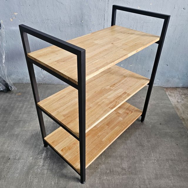 Kệ trang trí 3 tầng GONY 80x45x93cm gỗ cao su KTT68051