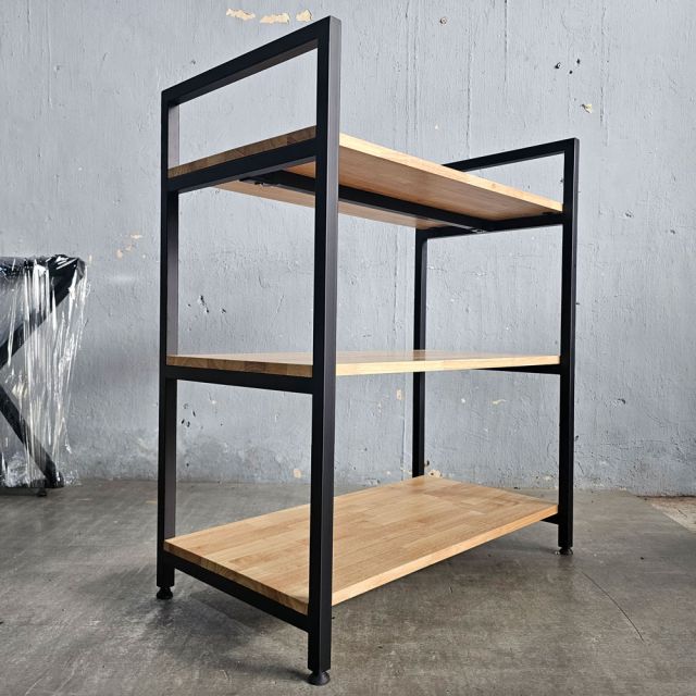 Kệ trang trí 3 tầng GONY 80x45x93cm gỗ cao su KTT68051