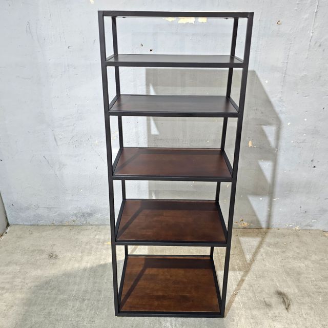 Kệ trang trí hình thang 60x45x150cm gỗ cao su KTT68052