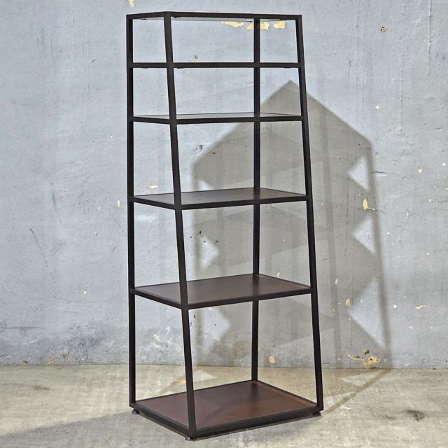 Kệ trang trí hình thang 60x45x150cm gỗ cao su KTT68052