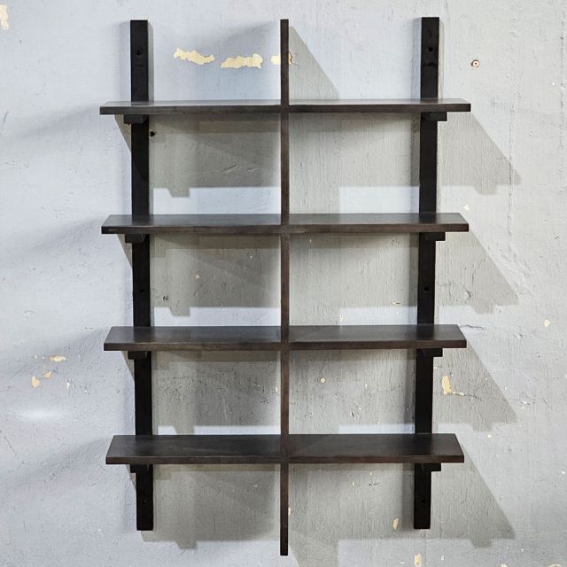 Kệ trang trí treo tường 80x20x120cm gỗ cao su KTT68053