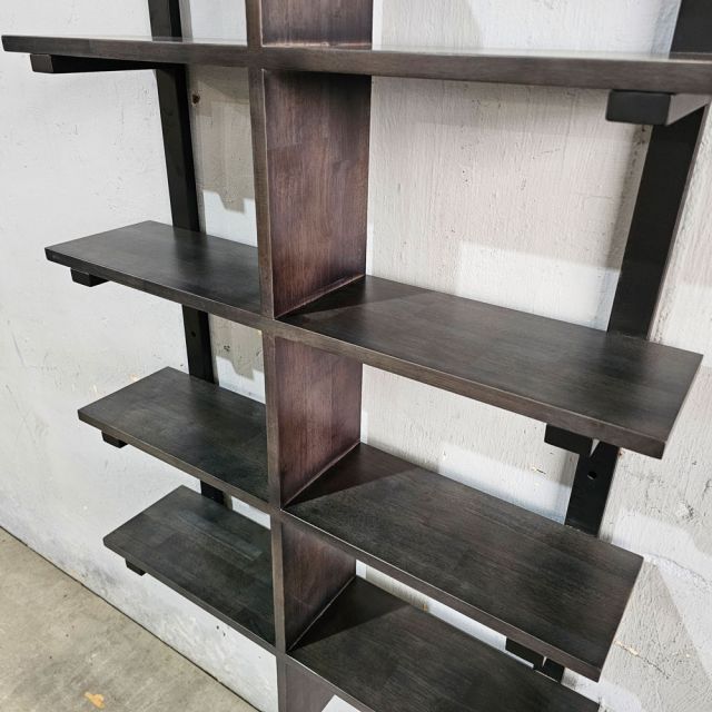 Kệ trang trí treo tường 80x20x120cm gỗ cao su KTT68053