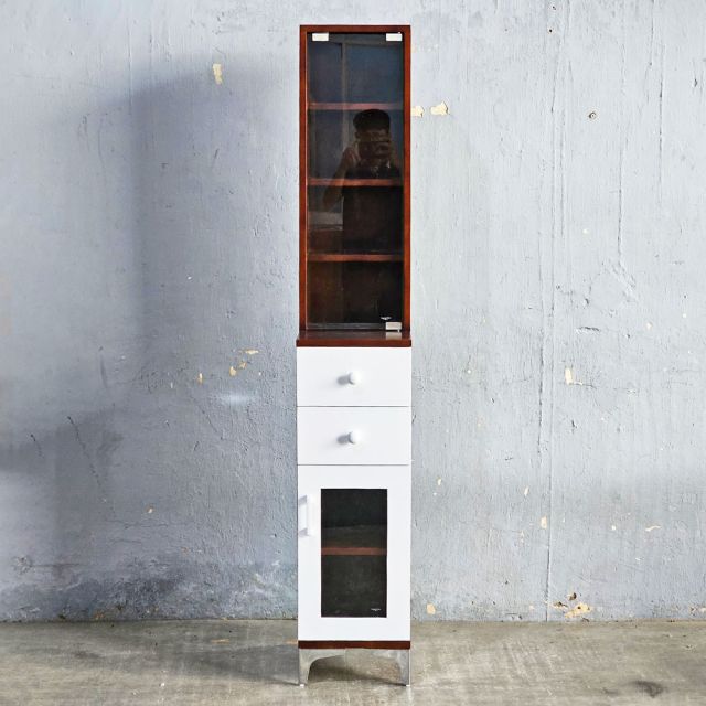 Tủ lưu trữ nước hoa TINY 30x40x170cm gỗ cao su TBTL002