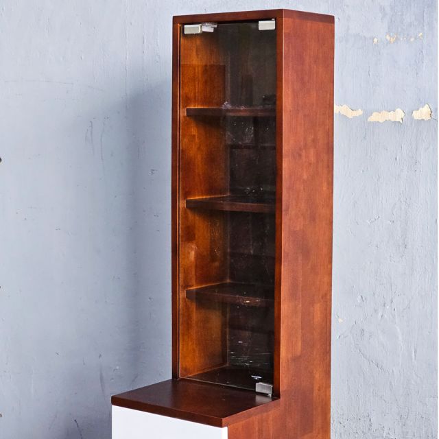 Tủ lưu trữ nước hoa TINY 30x40x170cm gỗ cao su TBTL002