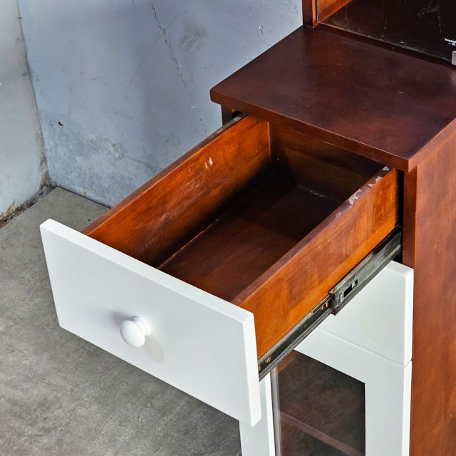 Tủ lưu trữ nước hoa TINY 30x40x170cm gỗ cao su TBTL002