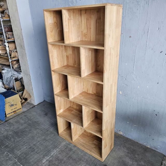Kệ sách 5 tầng 80x30x180cm gỗ cao su KS68190
