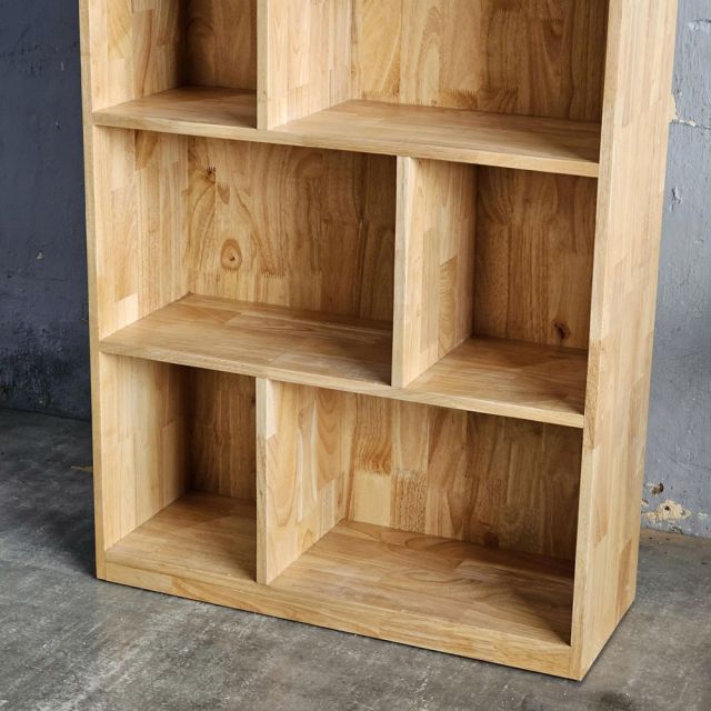 Kệ sách 5 tầng 80x30x180cm gỗ cao su KS68190