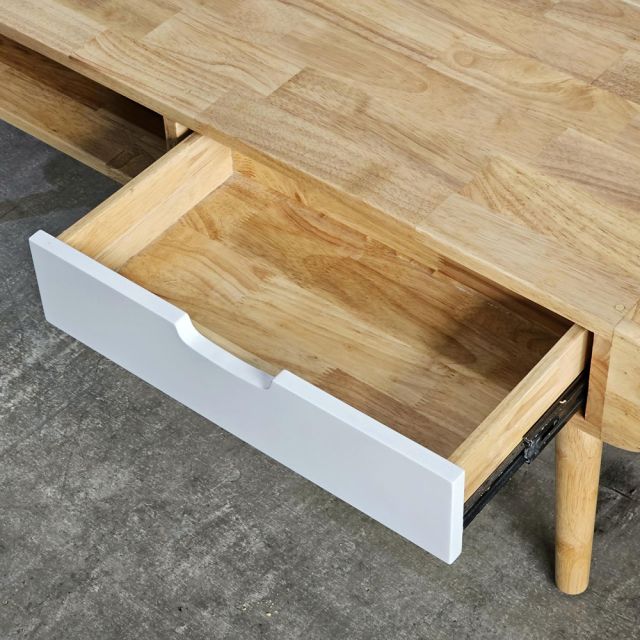 Bàn sofa bo cong 120x60x45cm gỗ cao su TT68336