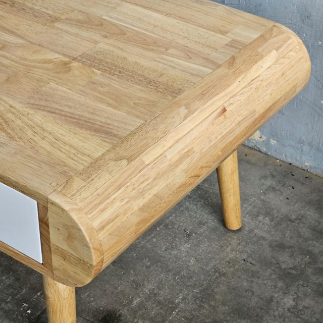 Bàn sofa bo cong 120x60x45cm gỗ cao su TT68336