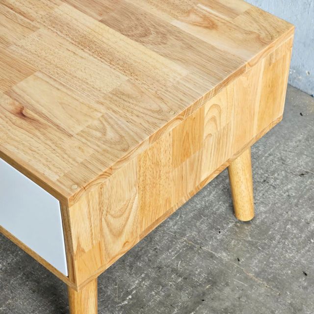 Bàn sofa chữ nhật 80x50x45cm gỗ cao su TT68361