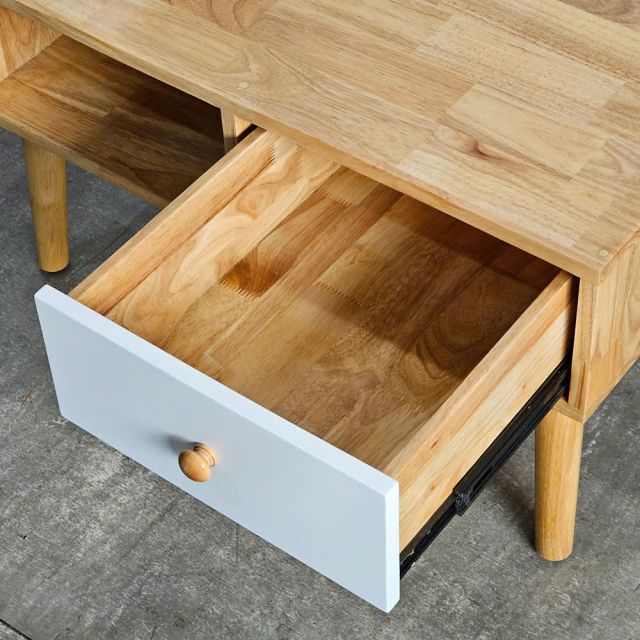 Bàn sofa chữ nhật 80x50x45cm gỗ cao su TT68361