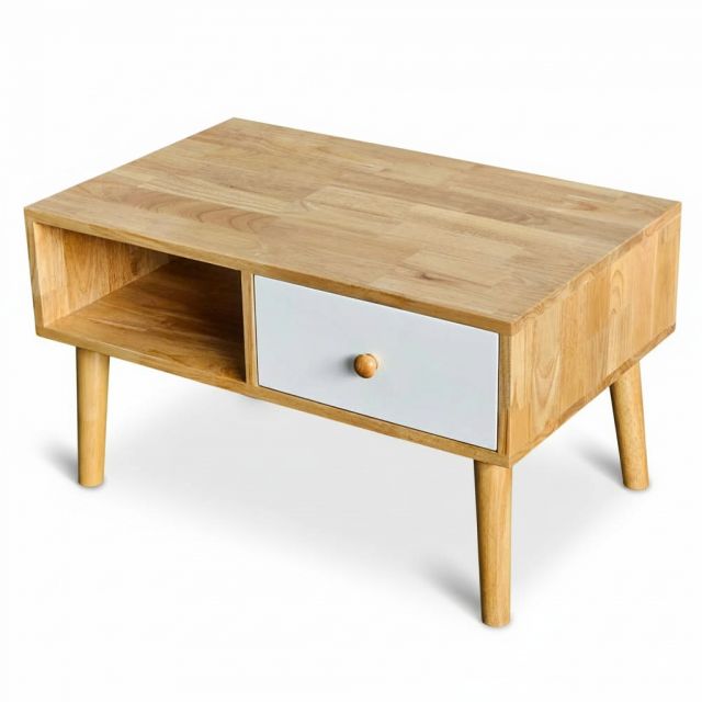 Bàn sofa chữ nhật 80x50x45cm gỗ cao su TT68361