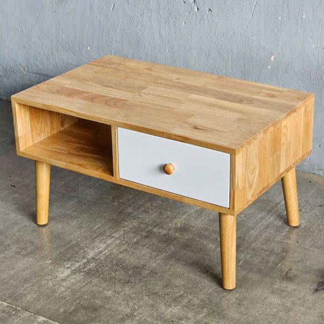 Bàn sofa chữ nhật 80x50x45cm gỗ cao su TT68361