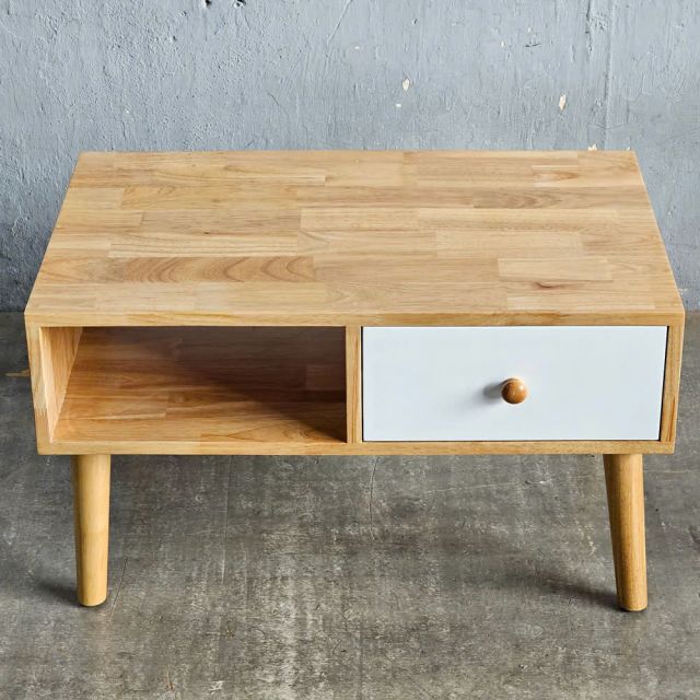 Bàn sofa chữ nhật 80x50x45cm gỗ cao su TT68361