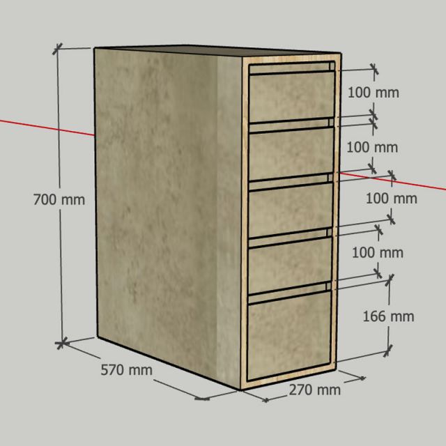 Tủ cá nhân 27x57x70cm gỗ plywood TCN68084