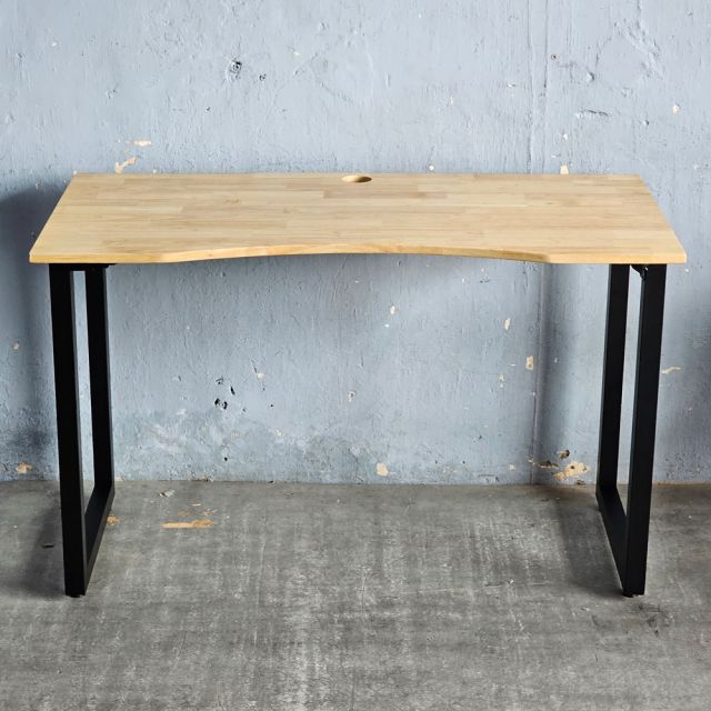 Bàn chân gấp mặt khuyết 120x60cm gỗ cao su SPD68256