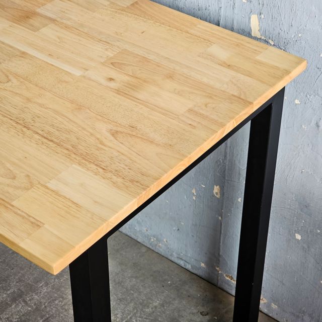 Bàn chân gấp mặt khuyết 120x60cm gỗ cao su SPD68256