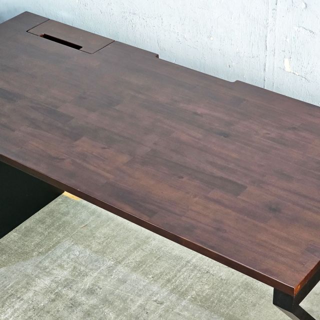 Bàn Gaming chân gác tủ 180x70cm gỗ tự nhiên GD68116