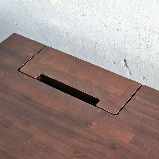 Bàn Gaming chân gác tủ 180x70cm gỗ tự nhiên GD68116