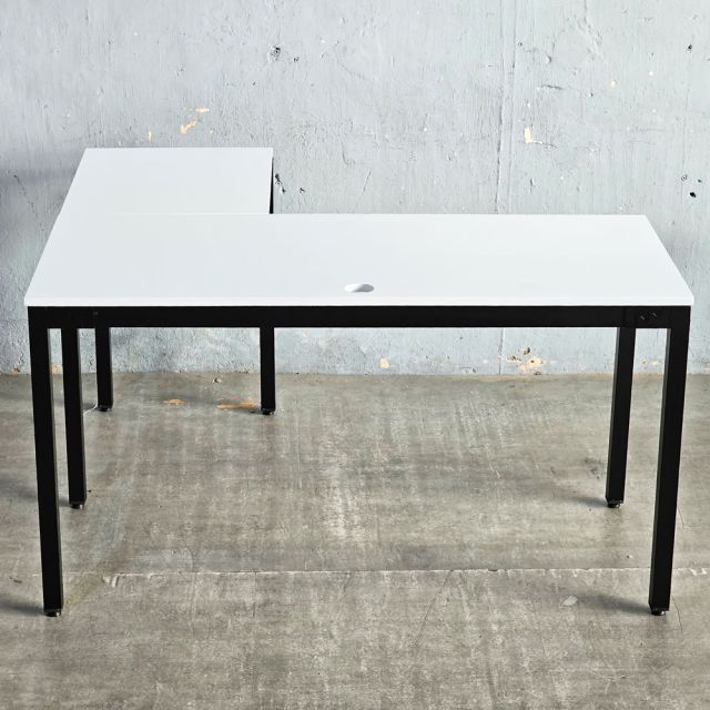 Bàn góc L 140x100cm gỗ cao su hệ UConcept HBUC069