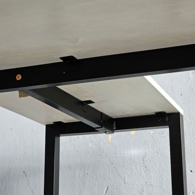 Bàn góc L 140x100cm gỗ cao su hệ UConcept HBUC069