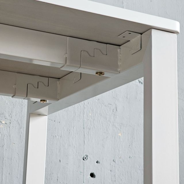 Bàn làm việc có tủ di động 140x60cm gỗ cao su hệ Rectang HBRT127