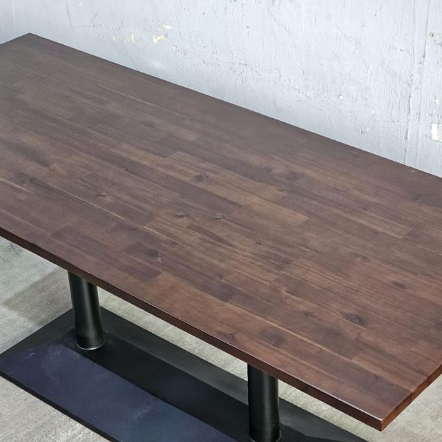 Bàn họp văn phòng 180x80cm gỗ tràm chân sắt BH68014