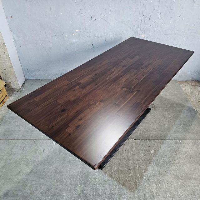 Bàn họp văn phòng 180x80cm gỗ tràm chân sắt BH68014