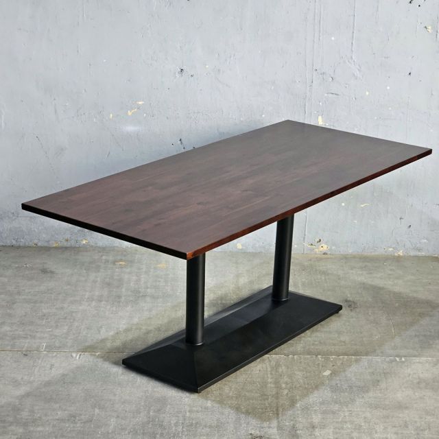 Bàn họp văn phòng 180x80cm gỗ tràm chân sắt BH68014