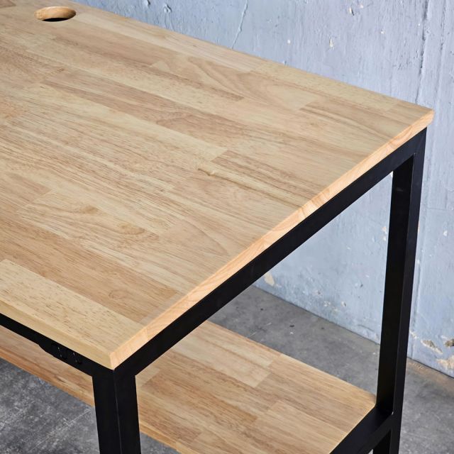 Bàn làm việc có ngăn kệ để CPU 120x60cm gỗ cao su COD68066