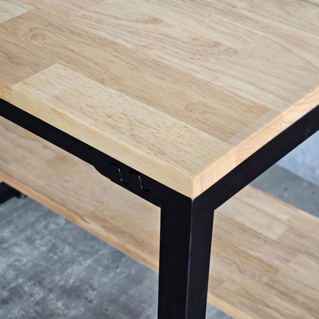 Bàn làm việc có ngăn kệ để CPU 120x60cm gỗ cao su COD68066