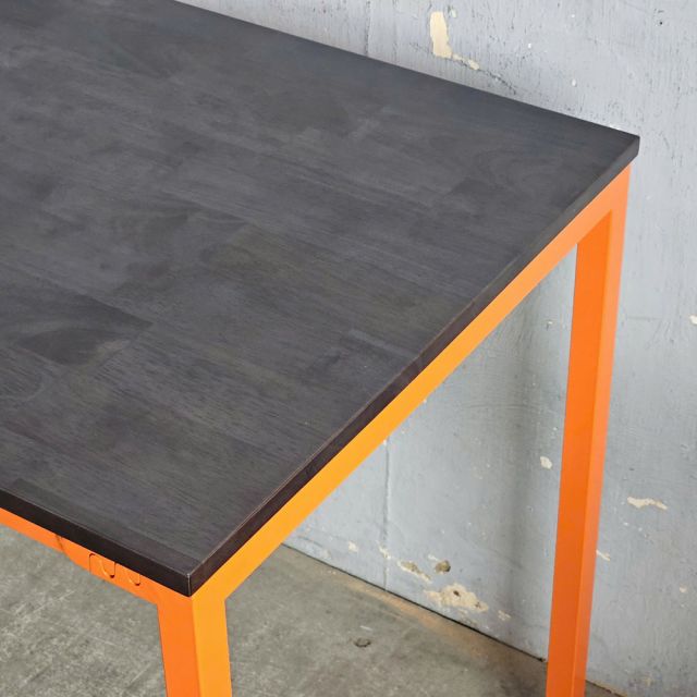 Bàn làm việc 140x60cm gỗ cao su chân sắt Hệ Minimal HBMN051