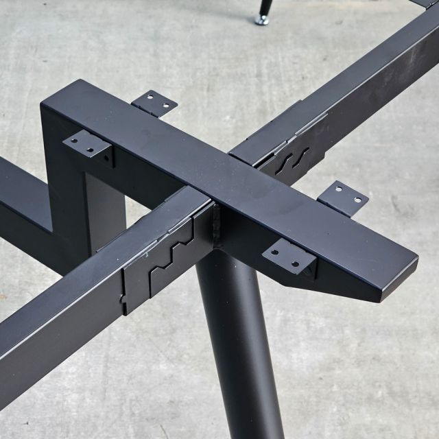 Chân sắt lắp ráp cho bàn 260x140cm hệ CONE HCCO033