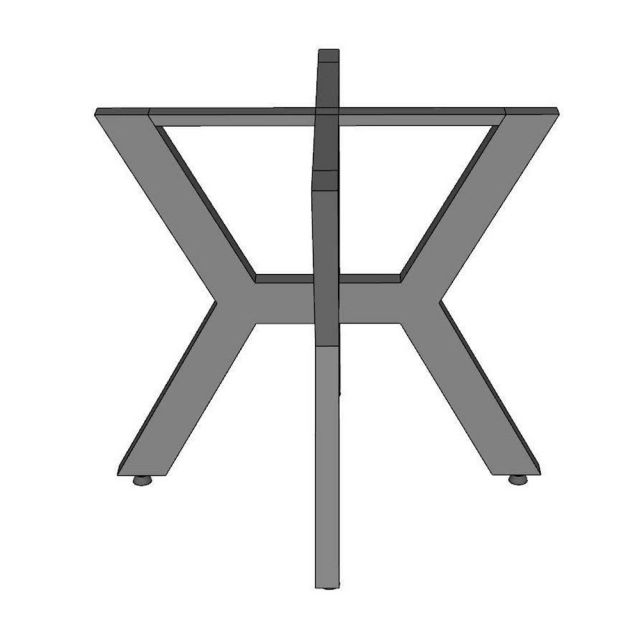 Chân sắt cho bàn ăn sơn tĩnh điện CHB68095