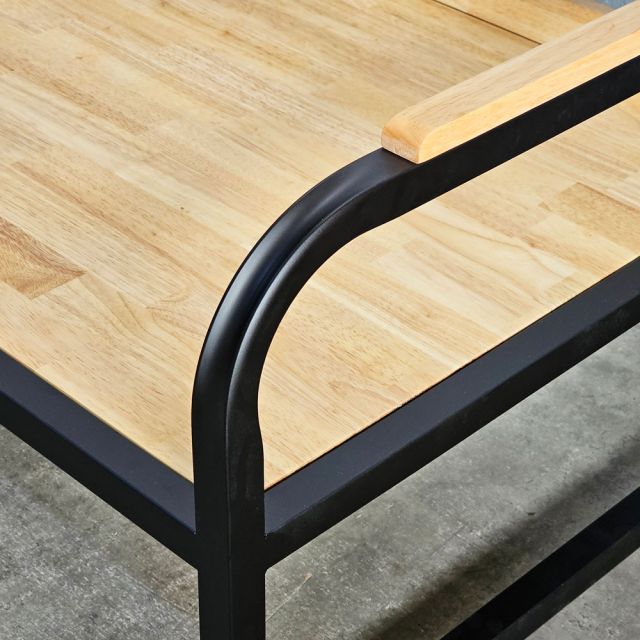 Ghế băng dài 190x70cm gỗ cao su GBD073