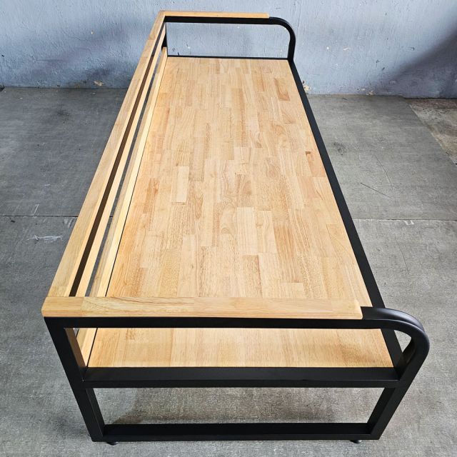 Ghế băng dài 190x70cm gỗ cao su GBD073