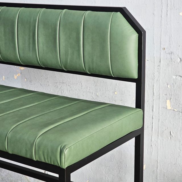 Ghế băng bọc nệm 100x55x117cm khung sắt GBD046