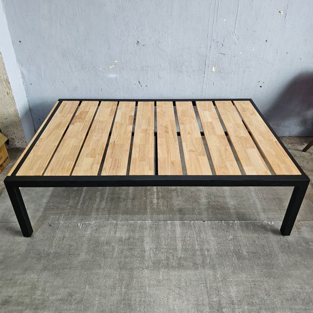 Giường ngủ lắp ráp 120x180cm gỗ cao su GN68061